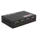 HDMI Splitter 1 in 4 Out Female 1x4 Hdmi Splitter Display Multiple Duplicate/Mirror Screen Powered AC Adapter Included Supports Ultra HD 1080P 4K/2K and 3D for TV Monitors Computer DVD Projecto