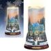 The Bradford Exchange Flurries of Light Candles with Snowflake Projectors Christmas Decoration by Thomas Kinkade Love #3 6.5-Inches