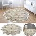 Wozhidaoke Area Rug Heat Transfer 3D Shaped Flower Floor Mat Sofa Bedroom Living Room Carpet Outdoor Rug Bathroom Rugs Room Decor N 25*25*2 N