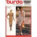 Burda 5550 Long Sleeved Draped Wrap Dress or Dress with Over-Wrap Hemline Uncut Factory Folded Sewing Pattern Multi Size 8-18