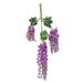 NEGJ Bushy Ratta Artificial 12 Silk Pieces Vine Wisteria Flower Hanging Decoration Artificial flowers Artificial Hanging Baskets with Flowers Potted Artificial Flowers