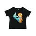 Inktastic Mermaid And Dolphin Mermaid With Orange Hair Girls Baby T-Shirt