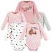 Hudson Baby Infant Girls Cotton Long-Sleeve Bodysuits Girl Camping Animals 0-3 Months