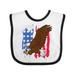 Inktastic Eagle with American Flag Boys or Girls Baby Bib