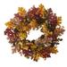 Nearly Natural 24 Oak Leaf Acorn & Pine Wreath