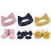 Hudson Baby Infant Girls Headband and Socks Giftset Blush Navy One Size