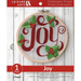 Leisure Arts Embroidery Kit 6 Joy - embroidery kit for beginners - embroidery kit for adults - cross stitch kits - cross stitch kits for beginners - embroidery patterns