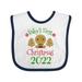 Inktastic Babys First Christmas 2022 Gingerbread Boys or Girls Baby Bib