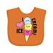 Inktastic I Love Ice Cream with Cute Ice Cream Cone Boys or Girls Baby Bib