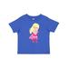 Inktastic Superhero Girl Blonde Hair Cute Girl Pink Cape Girls Baby T-Shirt