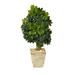 Nearly Natural 3.5 Schefflera Artificial Tree in Country White Planter (Real Touch)