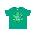 Inktastic Little Lucky Charm with Four-Leaf Clovers Boys or Girls Baby T-Shirt