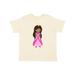 Inktastic African American Princess In Pink Dress Girls Toddler T-Shirt