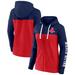 Women's Fanatics Branded Navy/Red Boston Red Sox Take The Field Colorblocked Hoodie Full-Zip Jacket