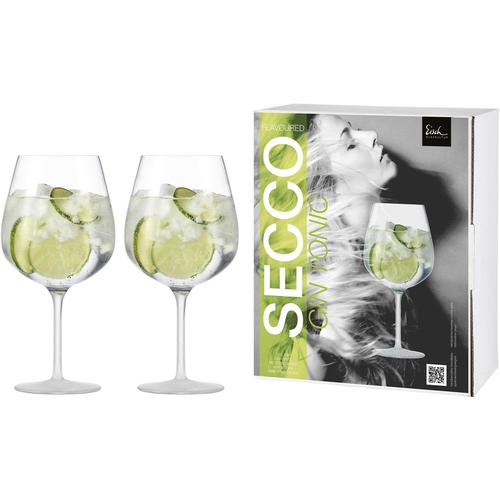 „Weinglas EISCH „“Secco Flavoured““ Trinkgefäße Gr. x 25 cm, 735 ml, 2 tlg., farblos (transparent) Weingläser und Dekanter (Gin Tonic Glas), bleifrei, 735 ml, 2-teilig“