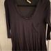 Anthropologie Tops | Anthropologie Black 3/4 Sleeve Bordeaux Top | Small | Color: Black | Size: S