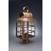 Northeast Lantern Lynn 19 Inch Tall 2 Light Outdoor Post Lamp - 8133-AB-LT2-CLR