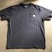 Carhartt Shirts | Carhartt Loose Fit Dark Gray/ Blue T-Shirt Mens Size Large! | Color: Blue/Gray | Size: L