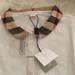 Burberry Shirts & Tops | Big Girls New With Tags Burberry Polo Shirt With Classic Check Peter Pan Collar | Color: Tan/White | Size: 14g