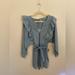 Free People Dresses | Free People Ruffle Denim Dress, So Cute And Comfy! Size Small | Color: Blue | Size: S