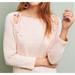 Anthropologie Sweaters | Anthropologie Siobhan Sweetheart Pink Sweater With Shoulder Tie Detail Size M | Color: Pink | Size: M