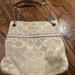 Coach Bags | Coach Bag With Chain - Gold/Taupe | Color: Cream/Tan | Size: 14”W X 13”H