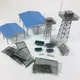 Scène de tour de clôture à l'échelle 1:64 échelle 1:87 00 bâtiment de ville modèle de table de