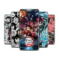 Demon Slayer Anime Soft Phone Case Black Phone Case Samsung Galaxy A8 A9 A7 A750 Horizon A5
