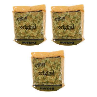 Roots Organics ROD75 Hydroponic Gardening Fiber Potting Soil .75 Cu Ft (3 Pack) - 16.5