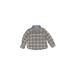 Peek Long Sleeve Button Down Shirt: Brown Plaid Tops - Kids Boy's Size X-Large