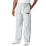 Men's Big & Tall FILA® Side Stripe Nylon Track Pants by FILA in Black White Grey (Size 3XL)