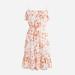 J. Crew Dresses | Nwt J. Crew Tiered Mini Dress In Breezy Blooms | Color: Orange/Red | Size: Xs