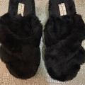 Jessica Simpson Shoes | Jessica Simpson Fur Slipper Sandals | Color: Black | Size: 7