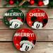 Disney Dining | Disney Mickey Mouse Merry Cheer Holiday Appetizer Plates Set Of 3 New | Color: Green/Red | Size: Os