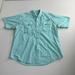 Columbia Shirts | Columbia Pfg Blue Button Down Shirt Short Sleeve Men's Size Medium Fishing | Color: Blue | Size: M