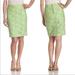 Lilly Pulitzer Skirts | Lilly Pulitzer Hyacinth Pencil Skirt In Green And Pink Pique Lace Nwot Size 12 | Color: Green/Pink | Size: 12