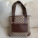 Gucci Bags | Authentic Gucci Gg Brown Canvas And Leather Small Tote Shoulder Bag | Color: Brown/Tan | Size: Os