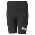 Leggings PUMA "Essentials+ Radlerhose mit Logo Kinder" Gr. 152, Normalgrößen, schwarz (black) Kinder Hosen Leggings