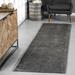 nuLOOM Loni Solid Machine Washable Shag Runner Rug 2 6 x 10 Gray