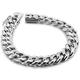 Meilanduo 925 Sterling Silver Carved Miami Cuban Link Chain Bracelet, 10mm Curb Cuban Solid Thick Big Link Bracelet, 7" 7.5" 8" 8.5" 9" 9.5" 10" for Men Boys, 8.5", Sterling Silver Silver, no gemstone