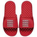 Youth ISlide x BreakingT Brock Purdy Red NFLPA Good Slide Sandals