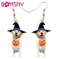 Bonsny – boucles d'oreilles en acrylique pour femme et fille bijoux en forme d'animaux cadeau