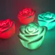 Veilleuse en plastique multicolore étanche fleur de rose flottante lumière LED proxy décor de