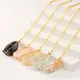 Collier pendentif en pierre brute colorée pour femmes et filles breloque JOIrregméthanol colliers