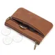 Vintage Genuine Leather Men's Coin Purse Zipper Wallet Retro Key Holder keychain Small Money Bag