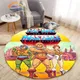 Prix of the Ticks Round Carpet 3D Print Cartoon Pattern He-Man Home Decor Anti-ALD Polymers