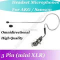 MICWL – mini crochet d'oreille sans fil XLR 3 broches noir pour AKG Samson Gemini transmetteur