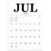July 2023 - June 2024 Medium Art Poster Wall Calendar