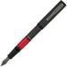 Conklin Heritage Word Gauge Carbon Fiber Red Stealth Fountain Pen - Stub