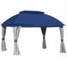 Garden Winds Replacement Canopy Top Cover for the Domed Gazebo - True Navy